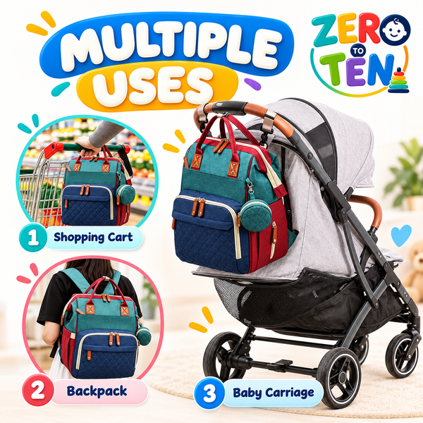 Multi-Purpose Baby Essentials Organizer Bag