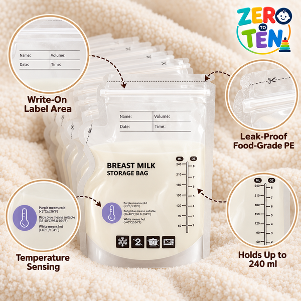 Breast Milk Storage Bag (Temperature Sensitive)