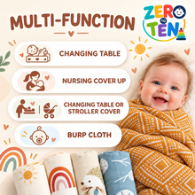 HappyFlute Muslin Cloths – 5-Piece Set