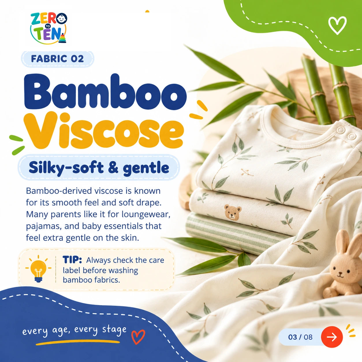Fabric types for babies and kids, slide 3 of 8