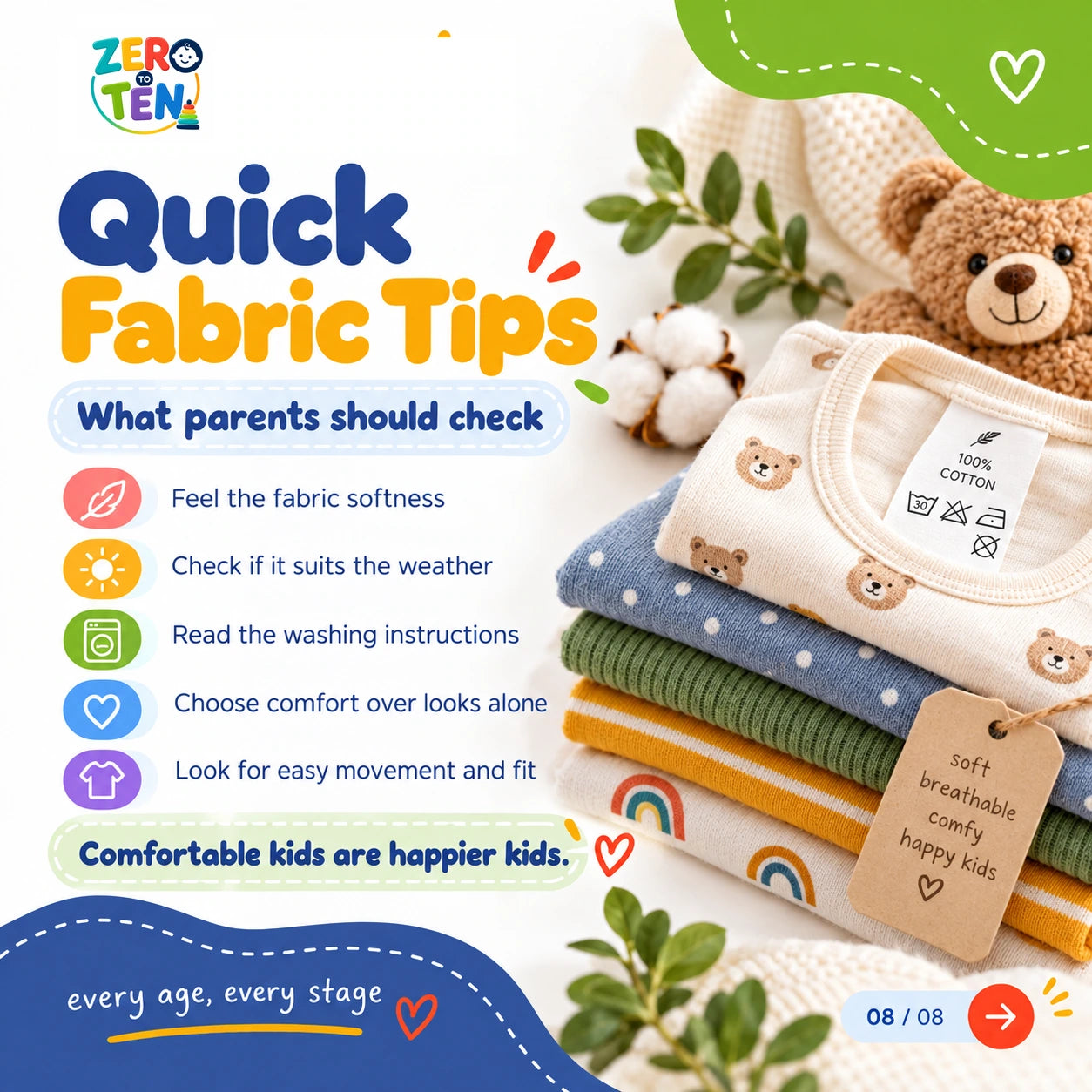 Fabric types for babies and kids, slide 8 of 8